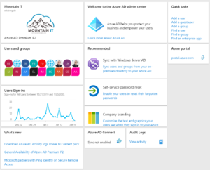 Azuread_dashboard - MOUNTAIN IT - Eric Berg